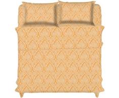 Lux Decor Collection Bettwäsche-Set – gebürstete Mikrofaser 1800 Bettwäsche – Knitter-, Flecken- und lichtbeständig – hypoallergen – 4-teilig Twin Paisley Taupe