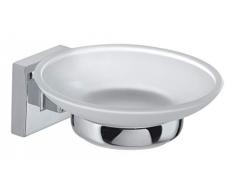 Gedy Olimpo Seifenschale, Rostfreier Edelstahl, Chrom, 11x12,3x4,8