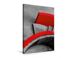 Calvendo Premium Textil-Leinwand 50 cm x 75 cm hoch, Architektur abstrakt | Wandbild, Bild auf Keilrahmen, Fertigbild auf Echter Leinwand, Leinwanddruck: Optische Perle im Parkhaus Orte Orte