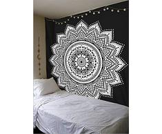 Boho Elefant Floral Trippy Tapisserie Hippie-Mandala Gypsy Wandbehang Tabelle Decke Picknick Beach Kuscheldecke, Tagesdecke Vorhang Home Party Decor Couch Wohnheim Abdeckung Geschenk
