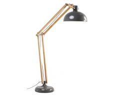 Kare Stehleuchte Work Station Grey, Stahl, Natur