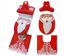 SUNTRADE 3D-Toilettensitz-Abdeckung, Weihnachtsdekoration, für Zuhause, Badezimmer, 3 Stück a