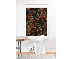 Society6 Burcu Korkmazyurek Exotischer Garten – Nacht XXI Kunstdruck und Aufhänger 16x20 Mehrfarbig