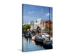 Calvendo Premium Textil-Leinwand 50 cm x 75 cm hoch, EIN Motiv aus dem Kalender Oldenburg am Wasser | Wandbild, Bild auf Keilrahmen, Fertigbild auf echter Leinwand, Leinwanddruck Orte Orte