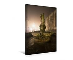 Premium Textil-Leinwand 30 x 45 cm Hoch-Format Magischer Lamberti - Brunnen | Wandbild, HD-Bild auf Keilrahmen, Fertigbild auf hochwertigem Vlies, Leinwanddruck von Gregor Herzog