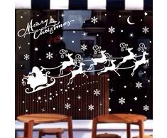 QIDIANTRADE Fensteraufkleber, Weihnachten, Erntedankfest, Dekoration, Party-Zubehör weihnachtsmotiv