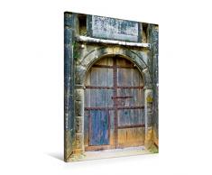 Premium Textil-Leinwand 60 x 90 cm Hoch-Format Die Faszination alter Fenster und Türen | Wandbild, HD-Bild auf Keilrahmen, Fertigbild auf hochwertigem Vlies, Leinwanddruck von Oliver Gärtner