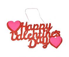 Gift Boutique Valentinstagsschild, Partydekoration, 12,7 x 27,9 cm, Happy Foam Banner mit Band zum Aufhängen für Tischdecken, Fenster, Tür und Wand