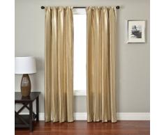 Softline Home Fashions Inc Ariel Streifen Rod Pocket Single Vorhang Panel, Pebble