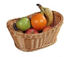 Kesper 17822 Brot- und Obstkorb, 28 x 21 x 13 cm, braun