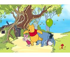 AG Design FTD 0247 Disney Winnie Puuh Papier Fototapete, 4 teile, mehrfarbig, 360 x 254 cm