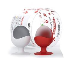 Siliconezone Silikon Ikonen Ei Stuhl 2 Eierbecher und Pfeffer & Salz Set, Assorted, 1.12 x 1.12 x 1.12 cm