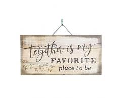 Imprints Plus Holzschild mit Lattenrost – 15,2 x 30,5 cm rustikales Landhaus-Wanddekoration, handgefertigt mit Kiefernholz, inkl. Aufhängung und Anleitung (in englischer Sprache) 12 x 6 Collect Moments