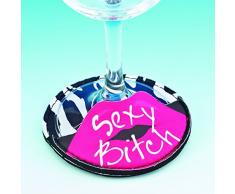 Boxer Gifts Sexy Bitch Untersetzer für Weingläser
