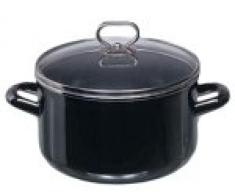 Krüger Fleischtopf Brillant 24 cm, mit Glasdeckel, emaill.