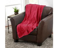 Home Must Haves Bettdecke, luxuriös, weich, bequem, atmungsaktiv, Rot