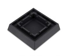 XIFEI Aschenbecher, tolle Wandform, modernes Tisch, Silikon, Aschenbecher für den Innen- und Außenbereich, Aschehalter für Raucher, Schreibtisch, Raucheraschebecher für Zuhause, Büro, Dekoration schwarz