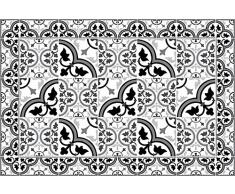 Unbekannt HD86 ELSA Teppich, Vinyl, schwarz/weiß, 120 x 60 x 0,22 cm