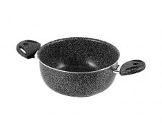 Home Stone Kasserolle mit 2 Griffen, Stein/Kunststoff, Anthrazit, 16 cm
