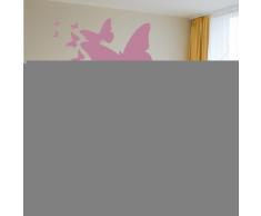 INDIGOS 4052166145954 Wandtattoo W661 Fliegen Schmetterling Wandaufkleber 80 x 53 cm, violett