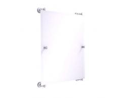 Allied Brass Carolina Collection Rectangular Frameless Rail Mounted Mirror Wandspiegel, matt weiß