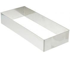 DECORA 0063763 TORTENRING RECHTECKIG AUS Edelstahl 26X11X4,5H cm