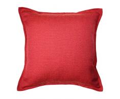McAlister Textiles - Essentials Kollektion | Savannah Kissenbezug Jacquard-Gewebe 60 x 60cm in Rot | Deko Kissenhülle für Sofa, Couch, Bett, Sessel, Kissen