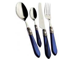 Bugatti oxb2 m-s3265 Oxford Besteckgarnitur, 49-teilig Tafelservice, Edelstahl/ABS Blau 52 x 37,5 x 16 cm