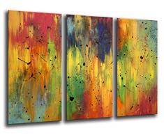 Wandbild - Abstraktes Kunst Bild, 97 x 62 cm, Holzdruck - XXL Format - Kunstdruck, ref.26116