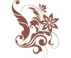 INDIGOS 4051095031680 Wandtattoo W311 Ranke Pflanzen Wandauskleber in 3 Größen, 80 x 65 cm, braun