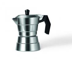 Alluflon Buongiorno Kaffeemaschine, 3 Tassen, Aluminium