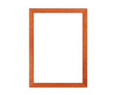 Memory Box Konfetti mit Holzrahmen und 20Â mm -, Guss, Bild/Foto/Poster-Rahmen -, cnfeti-20Â mm-px-rl-glsparent, 19Â mm breit und 15Â mm tief, Orange, 7 x 7 with Plastic Glass