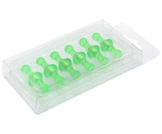 first4magnets™ Grüne kleine fruchtige Skittle Magnet-Büro & Kühlschrank (13mm Durchmesser x 19mm hoch) (1 Packung mit 12), Metall, Silver, 25 x 10 x 3 cm, Einheiten