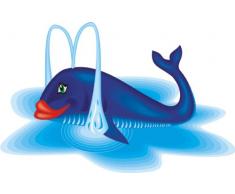 Indigos 4051719861471 Wandtattoo ME244 Cartoon Hai ziemlich verschwendet Wasser 40 x 26 cm