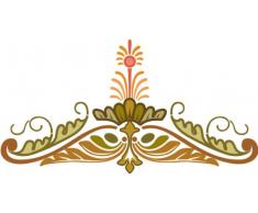 Indigos 4051719771312 Wandtattoo MF483 schÃ¶nes Ornament 80 x 41 cm