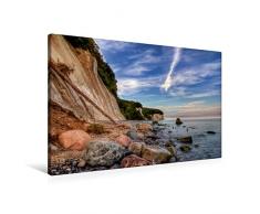 Calvendo Premium Textil-Leinwand 90 cm x 60 cm quer, Kreidefelsen Sassnitz | Wandbild, Bild auf Keilrahmen, Fertigbild auf echter Leinwand, Leinwanddruck Menschen Menschen