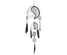 JOJO Yin Yang Traumfänger, Schwarz-Weiß, 64cm