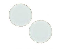 PORCELLANA Momenti ORO Kuchenteller 7 GB, Nylon/A, 2 StÃ¼ck