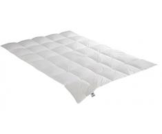 Irisette Daunendecke Nora medium mono Ganzjahresdecke, aus 100% Baumwolle 100% Daune mit Aufbewahrungstasche, 135 x 200 cm, weiÃ