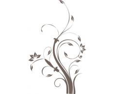 INDIGOS WG20310-80 Wandtattoo w310 Blume Ast Äste Baum Pflanze Wandaufkleber 96 x 59 cm, braun