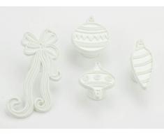 Pati-Versand 11498 Ausstecherset Baumschmuck 4er für Marzipan- und Zuckerdekore