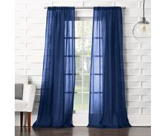 Nr.918 Tayla Crushed Texture Semi-Sheer Schlaufenschal Modern 50 x 84 Indigo