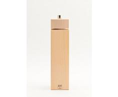 Bisetti 4151B Pfeffermühle, eckig, Höhe 24,5 cm, Weiß