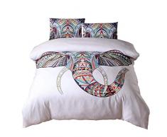 YOUSA Indien Elefant Betten Bohemia Mikrofaser Bettbezug Set Mandala Design Modern Full (No Comforter) Muster 07