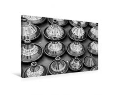 Premium Textil-Leinwand 90 x 60 cm Quer-Format Tajine, das typische Kochgeschirr Marokkos | Wandbild, HD-Bild auf Keilrahmen, Fertigbild auf hochwertigem Vlies, Leinwanddruck von Michaela Schiffer