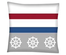Goldmond Home AHOI Zierkissen, maritime, Wheel, 50 x 50 cm