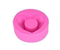 Walfront Silikon-Form für Blumentöpfe, Kaktus, Sukkulenten, Kerzenständer, Gipsform, für Garten und Zuhause, Dekoration für Tischbasteln 10.8 * 10.3 * 3.3 BK1145