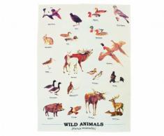 Unbekannt Gift Republic Geschirrtuch, Motiv: Wildtiere