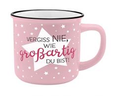 Gruss und Co 45774 Kaffee-Becher Großartig, New Bone China Porzellan, 35 cl