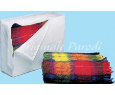 Parodi & Parodi Garderobe Speichern Decken Tasche Atmungsaktiv mit Reißverschluss, Polypropylen, Weiß, 17 x 25 x 1 cm